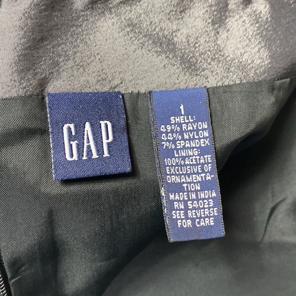 Vtg Gap beaded sparkle pencil skirt size 1 bling preppy glam 1999 Friends - Picture 2 of 10